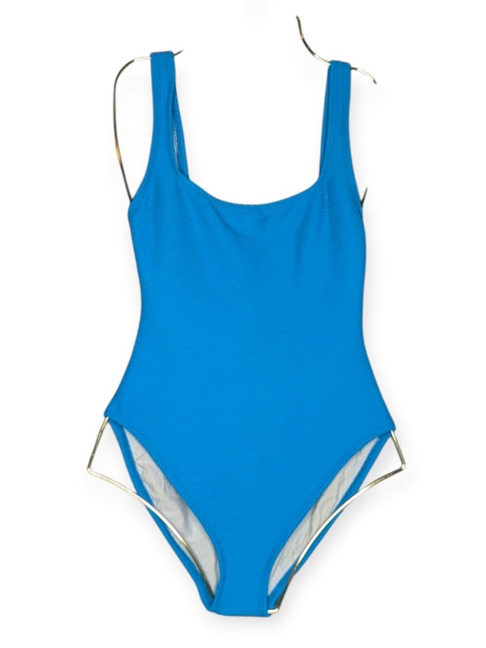 Anne Cole Collection Vintage Textured Blue One Piece Swimsuit Size 6
